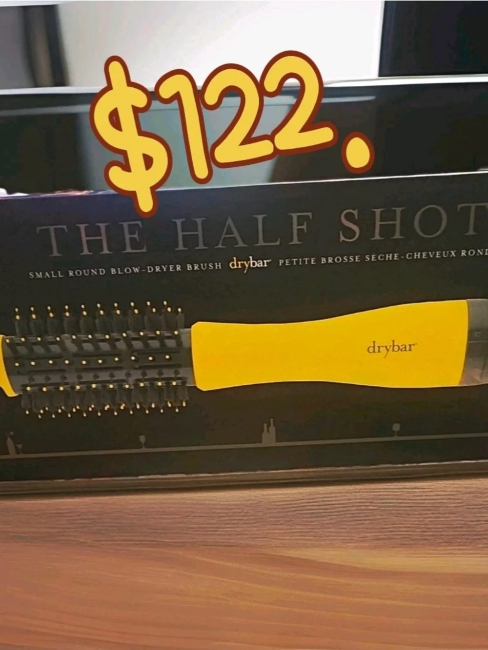 Drybar The Half Shot Blow Dryer Brush 1/5 Barrel  Brush, Yellow